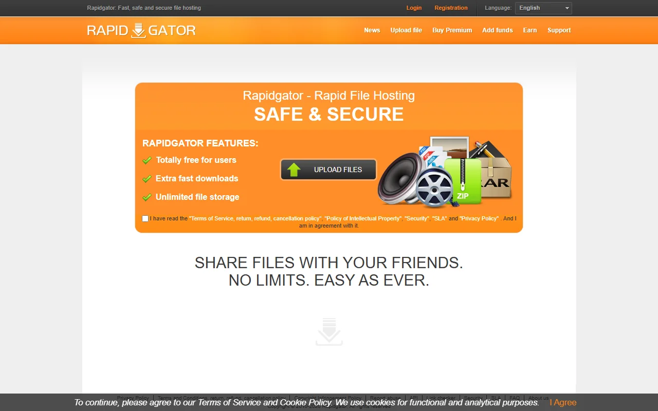 Screenshot of Rapidgatornet